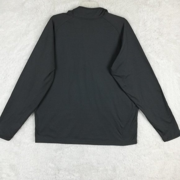 Pioneer Sport Tek Mens Sweatshirt Gray Lightweight 1/2 Zip Pullover Logo L - Picture 2 of 12